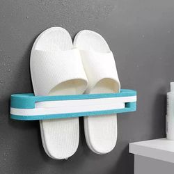 3-in-1 drill-free slippers rack