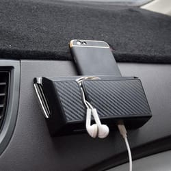 self-adhesive car phone storage box