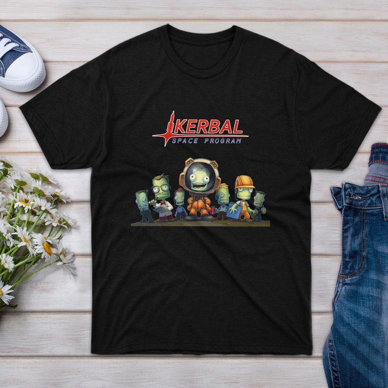 T-Shirt Kerbal Gift For Men Space Tee Program Girl Ksp Unisex Team Shirt White Shirts Friend Women Novelty Event Sleeve T Short Big Family.jpg