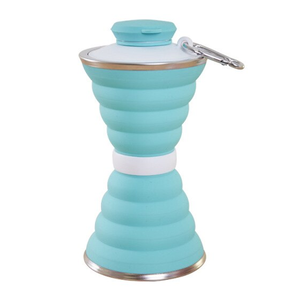 Outdoor Collapsible Water Bottle blue