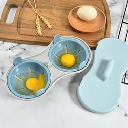 creative microwave steamed egg box