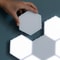 Multiple sets of Hexagon Modular Touch LED Tile Lights for larger custom lighting designs