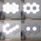 Hexagon Modular Touch LED Tile Lights Set of 5 6