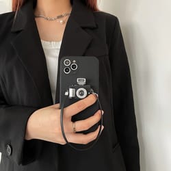 3d retro camera phone case