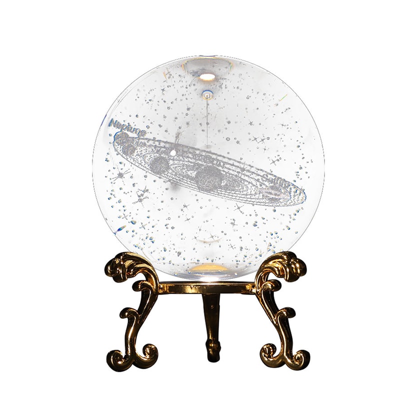 Engraved Solar System Sphere 3