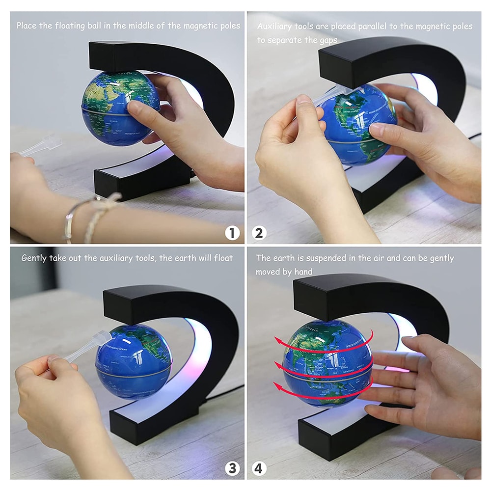 magnetic levitation earth lamp gift