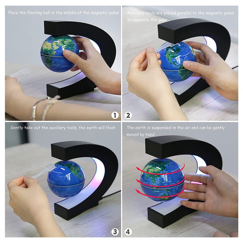 magnetic levitation earth lamp gift