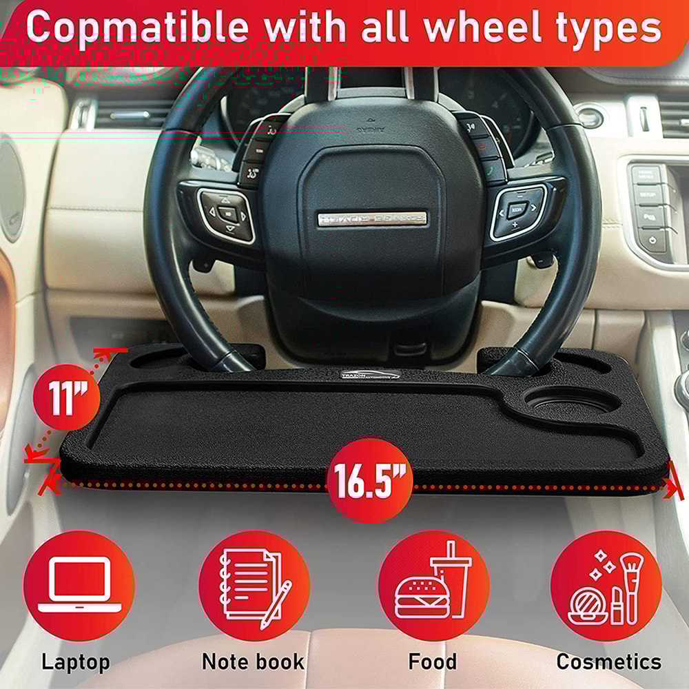 Car Steering Wheel Tray For Laptop & Food 5
