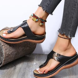 wedge flip flops - trendy summer footwear gift