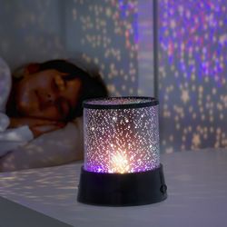 flashing colorful sky star master night light projector
