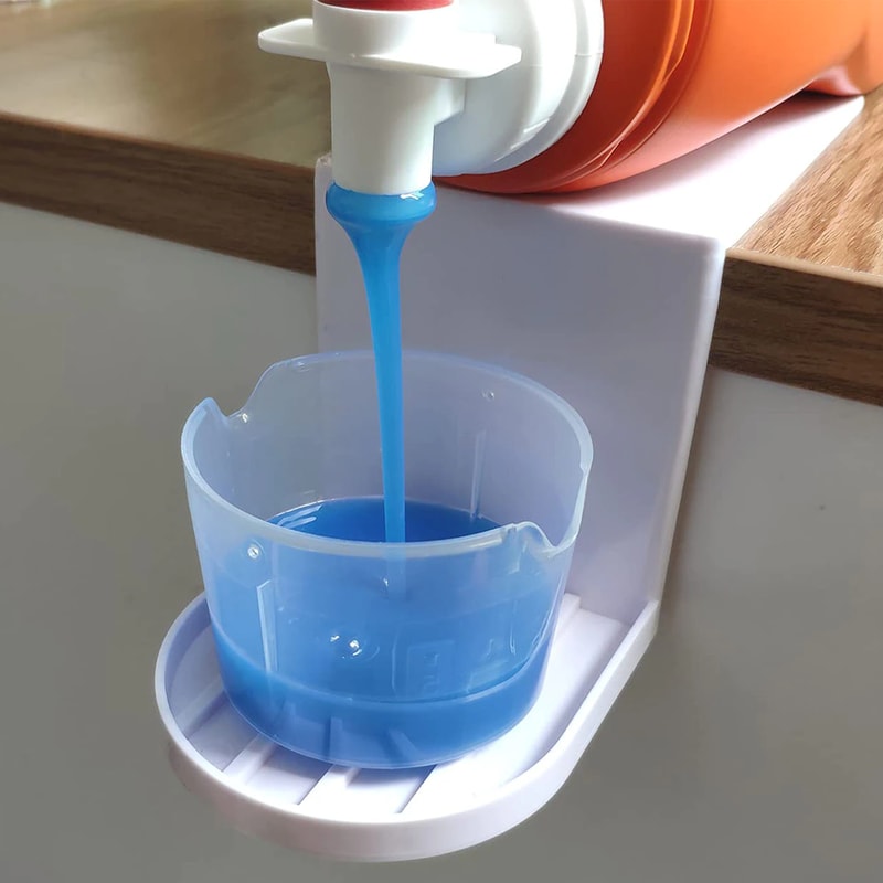 Nonslip laundry detergent drip catcher