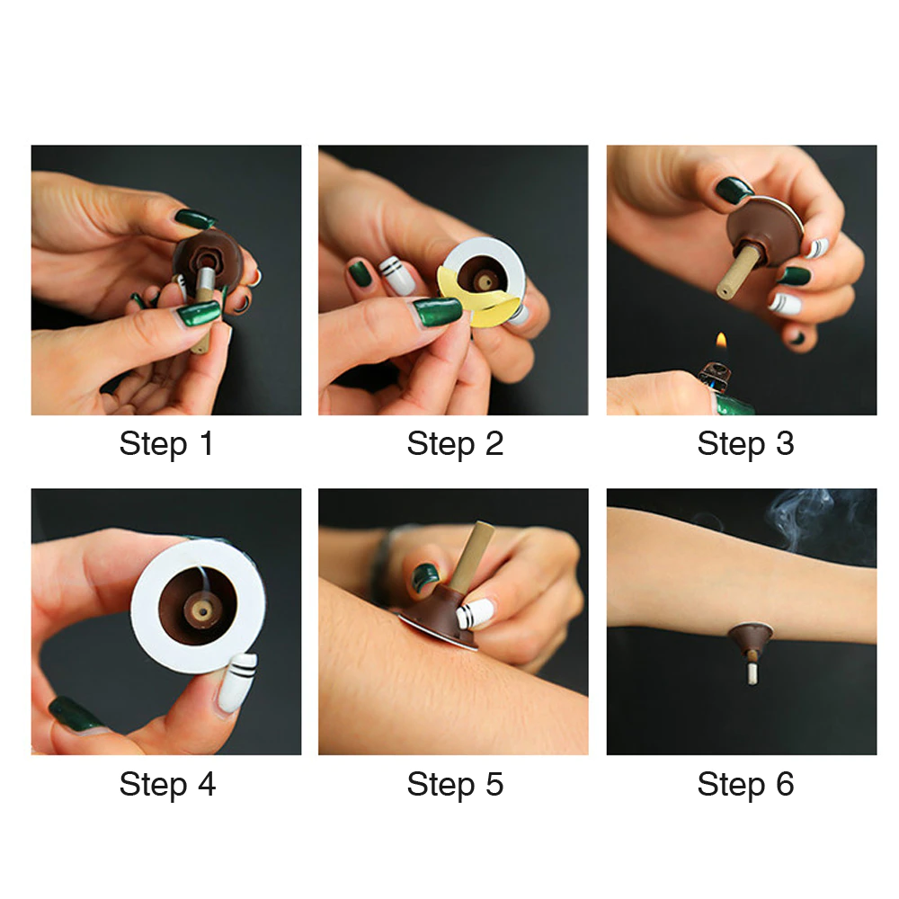 Safe moxibustion therapy patches