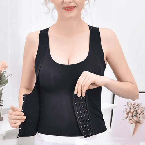 4-In-1 Waist Buttoned Bra Shapewear