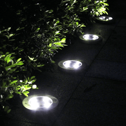 solar in-ground pathway lights (set of 4)