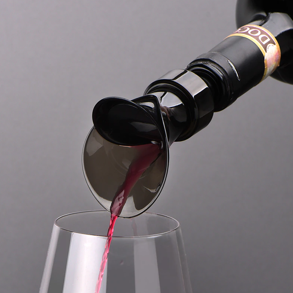 2in1 Wine Stopper Pourer No Drip Keeps Wine Fresh Perfect Fit for Every Wine Bottle