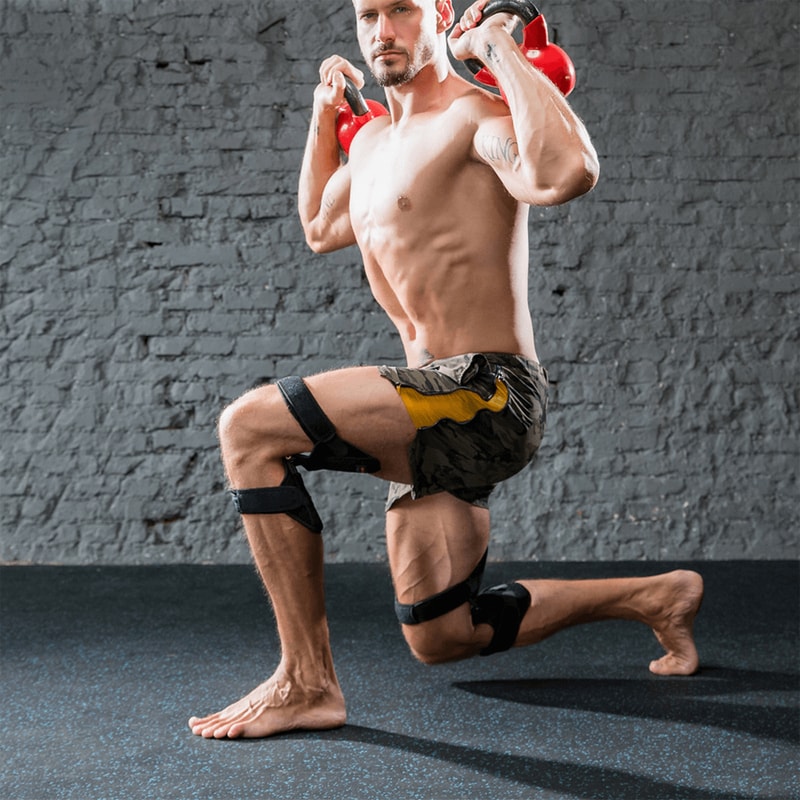 Power Knee Joint Support Pads in black color