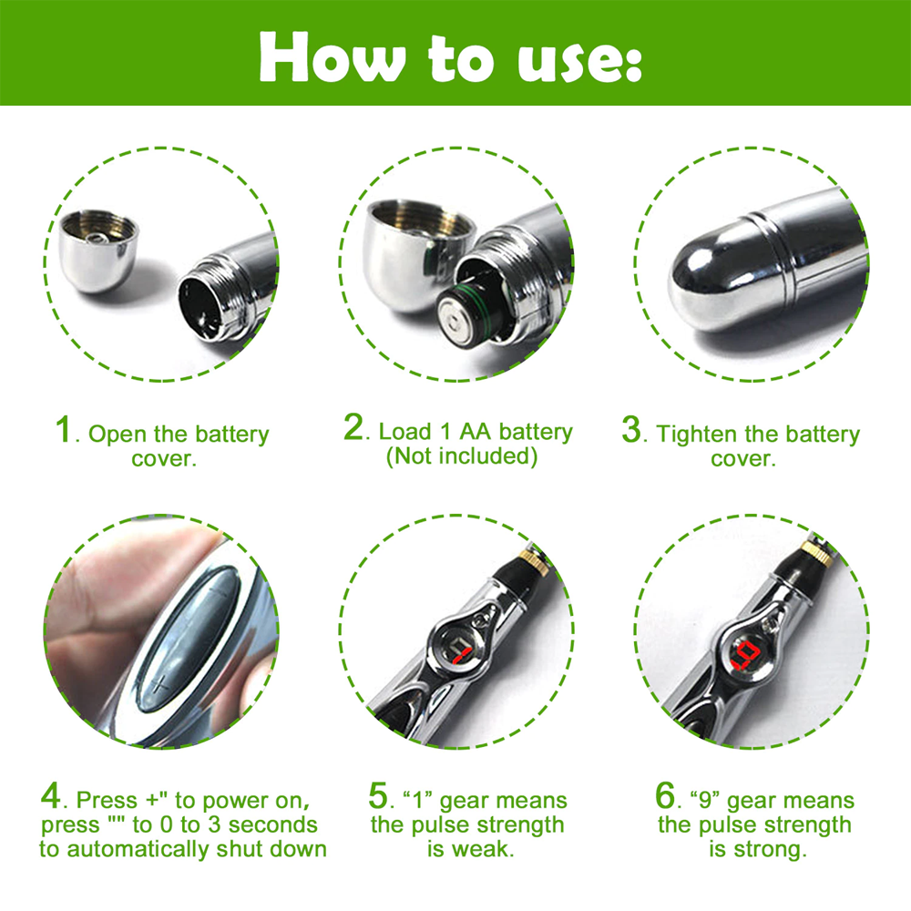 Pain Relief Therapy Electric Meridians Pen