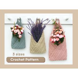 PATTERN, PDF crochet pattern, crochet basket DIY