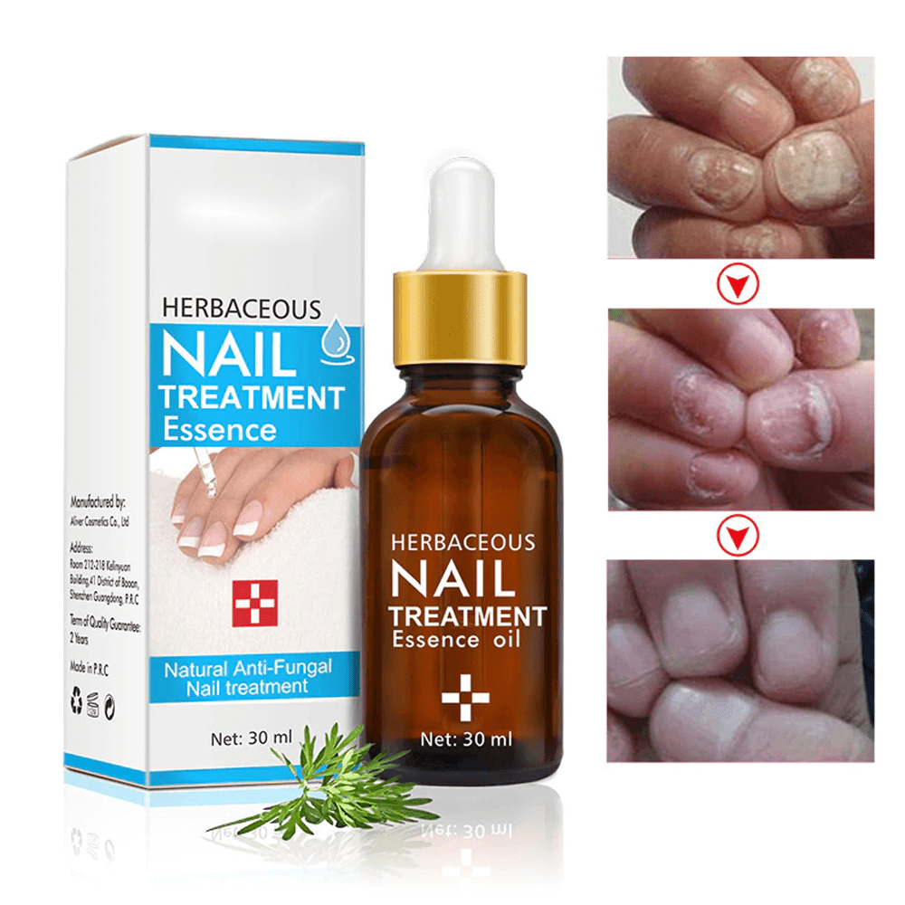 Applying Herbaceous Nail Repair Serum to nails