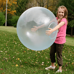 amazing xl indestructible bubble ball – perfect birthday gift for kids, durable & fun balloon toy