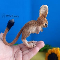 crochet jerboa, rodent toys, realistic animal