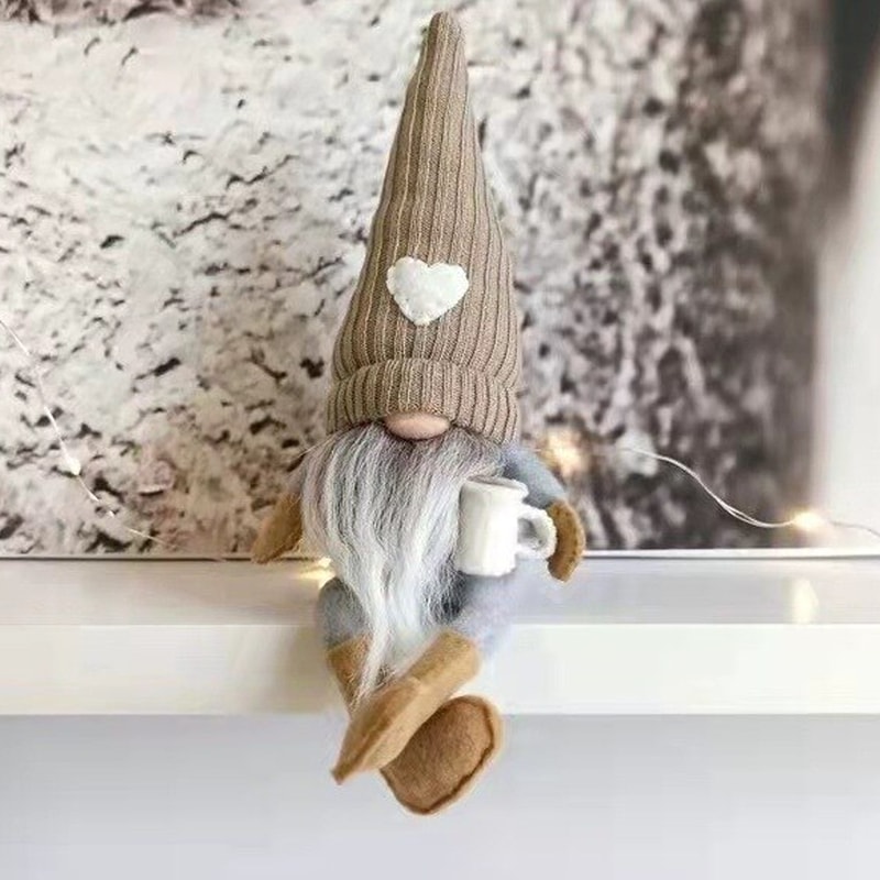 coffee themed handmade gnome for gifting