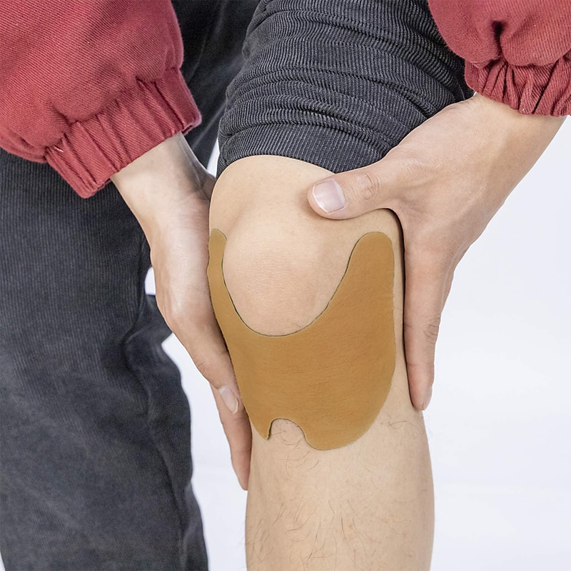 Heatactivated joint pain relief patch
