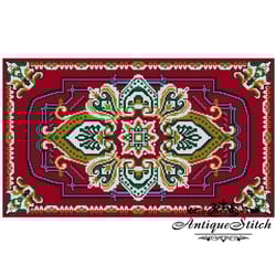 carpet 07 antique needlepoint rug cross stitch pattern pdf
