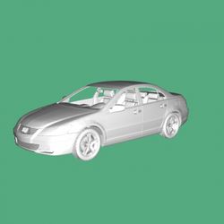 Beauty 1 3d Model Car STL 3D Printing Acura RL