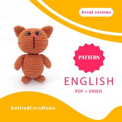 Amigurumi pattern crochet cat