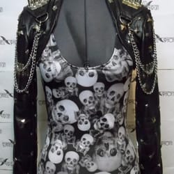 studded leather bolero