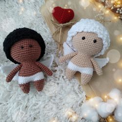 Amigurumi Angel crochet Pattern. Amigurumi mini angel for Valentines day DIY