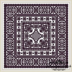antique sampler 18 cross stitch pattern pdf monochrome ornament
