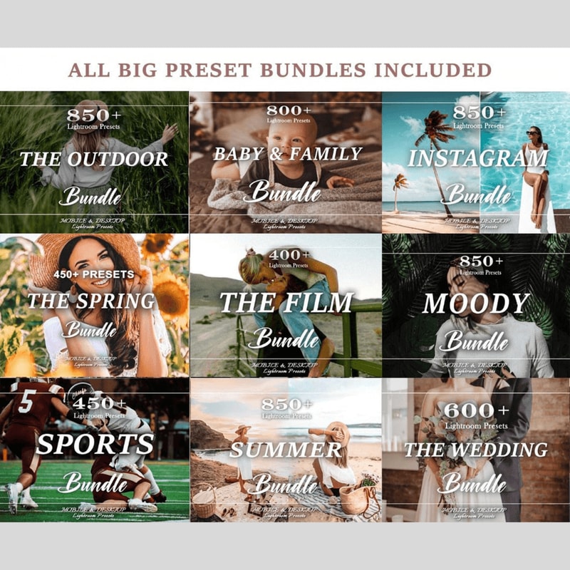 Bundle Of 8000 Lightroom Presets Mobile Presets Easy To Use Perfect For Both Beginners And Professi 1