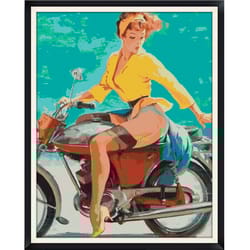 pin up girl / cross stitch / vintage digital pattern pdf / #014