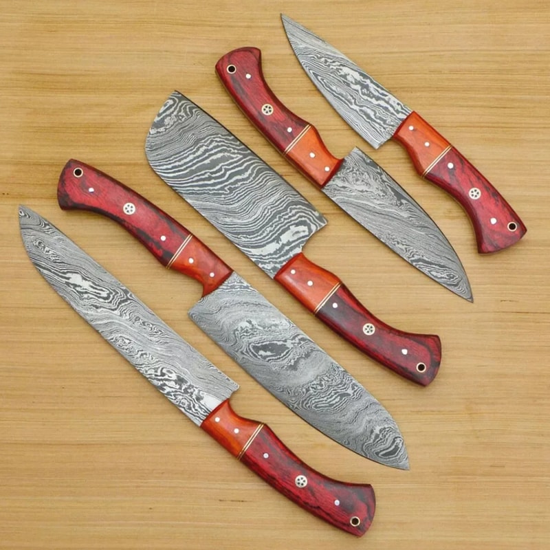 damascus steel knives set in Los Angelesjpg