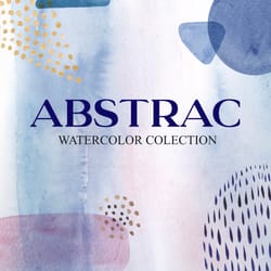 abstract shapes- watercolor collections