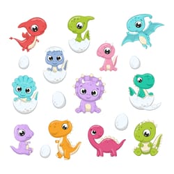 cute baby dinosaurs png, eps, jpg, 300 dpi