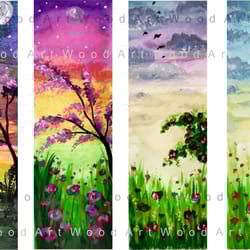 printable bookmarks watercolour bookmark set 4 printable bookmark