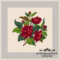 berlin woolwork bouquet 36 vintage cross stitch pattern pdf