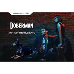 39 doberman photo overlays