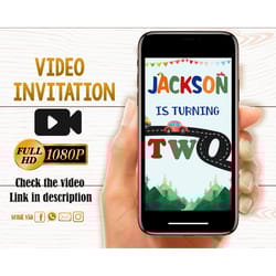 animated cars birthday invitation cars invitation video 2nd birthday transportation party invite drive by birthday party