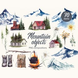 mountains lifestyle objects