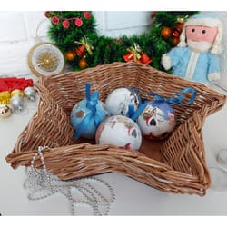 kitchen dish wicker basket serving tray vase for fruits and sweets