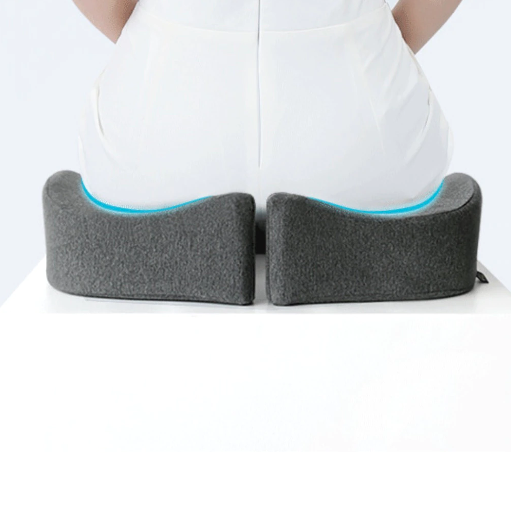 Adjustable hip pillow for improved posture and spinal health