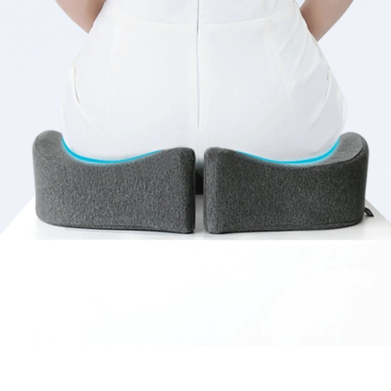Adjustable hip pillow for improved posture and spinal health