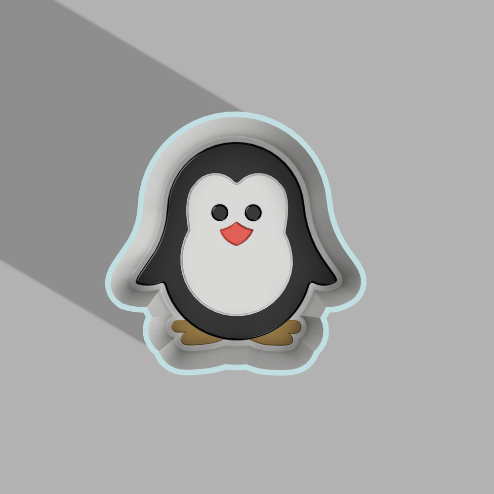 Penguin One-piece Bath Bomb Mold STL File