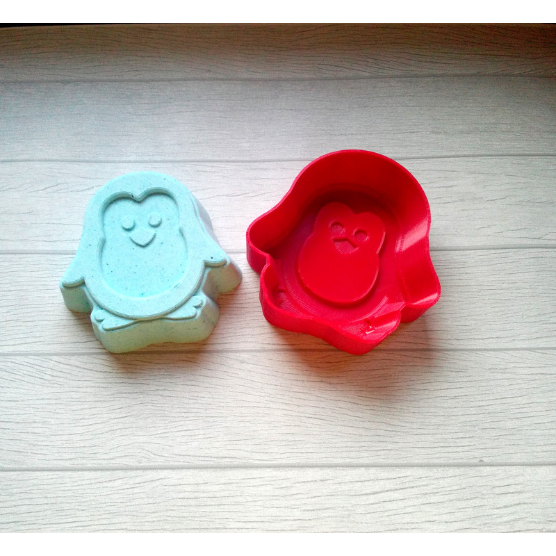 Penguin Bath Bomb Mold 3d printing File