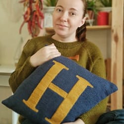 harry potter hand knitted pillow cover home decor christmas gift for family hand knitted pillow christmas gifts