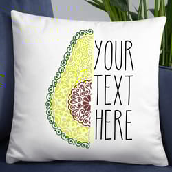 mandala half an avocado tropical fruits summer vacation print sea ocean holidays logo personalized gift digital download